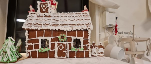 Pepparkakshus inför allt som har med julen var ute i god tid!
